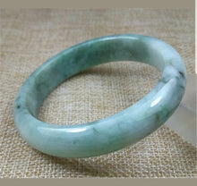 Load image into Gallery viewer, 57/58/59mm Certified Natural Jadeite Emerald A*Jade HandCarved Bangle X1436