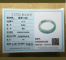 Load image into Gallery viewer, 57/58/59mm Certified Natural Jadeite Emerald A*Jade HandCarved Bangle X1436