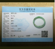 Load image into Gallery viewer, 56/57/58mm Certified Natural Jadeite Emerald A*Jade HandCarved Bangle Z4450