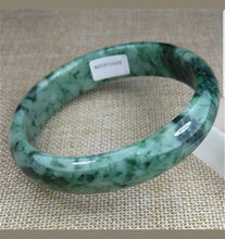 Load image into Gallery viewer, 59/60/61mm Certified Natural Jadeite Emerald A*Jade HandCarved Bangle Z3208