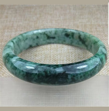 Load image into Gallery viewer, 59/60/61mm Certified Natural Jadeite Emerald A*Jade HandCarved Bangle Z3208