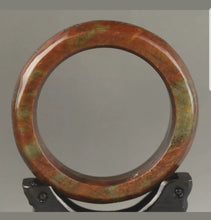 Load image into Gallery viewer, 61/62/63mm Certified Chinese Antique Natural Red Emerald A*Jade HandCarved Dragon Bangle A1940