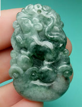 Load image into Gallery viewer, 10% OFF- Certified Natural Jadeite Emerald A*Jade HandCarved Lucky Rat YuanBao Pendant