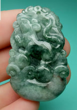 Load image into Gallery viewer, 10% OFF- Certified Natural Jadeite Emerald A*Jade HandCarved Lucky Rat YuanBao Pendant