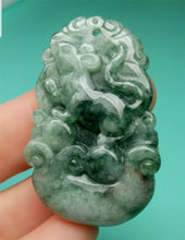 Load image into Gallery viewer, 10% OFF- Certified Natural Jadeite Emerald A*Jade HandCarved Lucky Rat YuanBao Pendant
