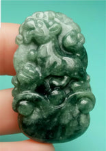 Load image into Gallery viewer, 10% OFF- Certified Natural Jadeite Emerald A*Jade HandCarved Lucky Dog YuanBao Pendant A7406