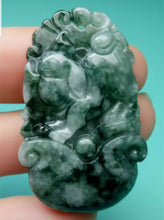 Load image into Gallery viewer, 10% OFF- Certified Natural Jadeite Emerald A*Jade HandCarved Lucky Pig YuanBao Pendant A