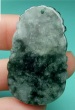 Load image into Gallery viewer, 10% OFF- Certified Natural Jadeite Emerald A*Jade HandCarved Lucky Monkey YuanBao Pendant A