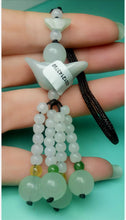 Load image into Gallery viewer, 10% OFF- Certified Natural Jadeite Emerald A*Jade HandCarved Lucky Safe Car Rearview Mirror Pendant Lucky Hanging Ornament Decor A3780