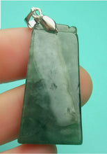 Load image into Gallery viewer, 10% OFF- Certified Natural Jadeite Emerald A*Jade HandCarved Lucky Safe &amp; Sound平安无事牌Pendant A0934