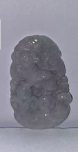 Load image into Gallery viewer, 10% OFF- Certified Natural Lavender Light Green Jadeite Emerald A*Jade HandCarved Lucky Rat Pendant 2012