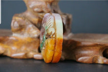 Load image into Gallery viewer, 10% OFF- Certified Natural Red and Green Jadeite Emerald Jade Handcarved Lucky 2 Dragons-Pixiu Pendant《Grade A》NO.C888