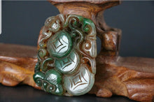 Load image into Gallery viewer, 10% OFF- Certified Natural Green Jadeite Emerald Jade Handcarved Lucky Coin Money Pendant《Grade A》NO.C888