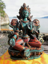 Load image into Gallery viewer, 4.5''H- Chinese Natural Antique Exquisite Handcarved Sculpture Blessing Tara Statue