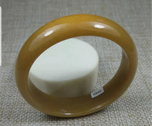 Load image into Gallery viewer, 10% OFF 58/59/60mm Certified Natural Yellow Gold Jadeite Emerald A Jade HandCarved Bracelet Bangle K640 with Gift Box