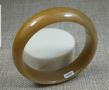 Load image into Gallery viewer, 10% OFF 58/59/60mm Certified Natural Yellow Gold Jadeite Emerald A Jade HandCarved Bracelet Bangle K640 with Gift Box