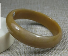 Load image into Gallery viewer, 10% OFF 58/59/60mm Certified Natural Yellow Gold Jadeite Emerald A Jade HandCarved Bracelet Bangle K640 with Gift Box