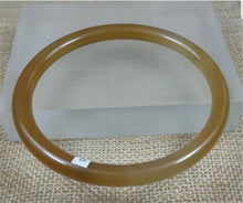Load image into Gallery viewer, 10% OFF- 61/62/63mm Certified Natural Gold Silk Jadeite Emerald A*Jade HandCarved Round Bracelet Bangle A