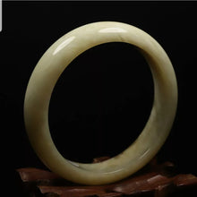 Load image into Gallery viewer, 10% OFF- 57/58/59mm Certified Natural Emerald Xiu Jade*A Handcarved Bangle VV6127