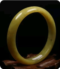 Load image into Gallery viewer, 10% OFF- 57/58/59mm Certified Natural Yellow Gold Xiu Jade*A Handcarved Lucky Bracelet Bangle VV6170