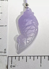 Load image into Gallery viewer, 10% OFF- Certified Natural Lavender Purple Jadeite Emerald A Jade Handcarved Lucky GoldFish Pendant