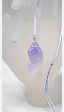 Load image into Gallery viewer, 10% OFF- Certified Natural Lavender Purple Jadeite Emerald A Jade Handcarved Lucky GoldFish Pendant