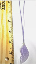 Load image into Gallery viewer, 10% OFF- Certified Natural Lavender Purple Jadeite Emerald A Jade Handcarved Lucky GoldFish Pendant