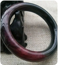 Load image into Gallery viewer, 10% OFF- 54/55/56mm Certified Natural Red Xiu A*Jade HandCarved Lucky Round Bracelet Bangle GX002