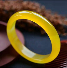 Load image into Gallery viewer, 10% OFF- 63/64/65mm Certified Natural Yellow Gold Jadeite Emerald A*Jade Handcarved Bangle S127