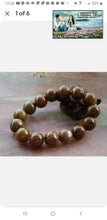Load image into Gallery viewer, 10% OF- 54-63mm Certified Natural Yellow Gold Jadeite Emerald A*Jade Lucky Coin Stretchy Bracelet《Grade A》A2293