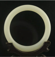 Load image into Gallery viewer, 10% OFF- 59/60/61mm Certified Natural Lavender Jadeite Emerald A*Jade HandCarved Lucky Bracelet Bangle