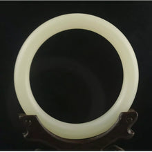 Load image into Gallery viewer, 10% OFF- 59/60/61mm Certified Natural Lavender Jadeite Emerald A*Jade HandCarved Lucky Bracelet Bangle