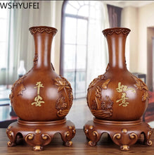 Load image into Gallery viewer, Chinese Feng Shui Lucky Wealth Vase Home/Office Decor Sculpture Craft Living Room TV Cabinet Fortune Ornament Housewarming Gift