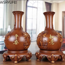 Load image into Gallery viewer, Chinese Feng Shui Lucky Wealth Vase Home/Office Decor Sculpture Craft Living Room TV Cabinet Fortune Ornament Housewarming Gift