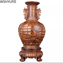 Load image into Gallery viewer, Chinese Feng Shui Lucky Wealth Vase Home/Office Decor Sculpture Craft Living Room TV Cabinet Fortune Ornament Housewarming Gift