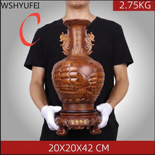 Load image into Gallery viewer, Chinese Feng Shui Lucky Wealth Vase Home/Office Decor Sculpture Craft Living Room TV Cabinet Fortune Ornament Housewarming Gift