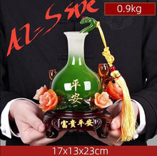 Load image into Gallery viewer, Chinese Feng Shui Lucky Wealth Vase Home/Office Decor Sculpture Craft Living Room TV Cabinet Fortune Ornament Housewarming Gift