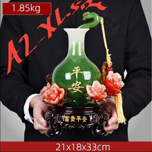 Load image into Gallery viewer, Chinese Feng Shui Lucky Wealth Vase Home/Office Decor Sculpture Craft Living Room TV Cabinet Fortune Ornament Housewarming Gift