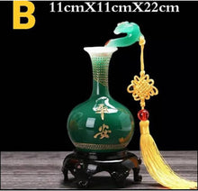 Load image into Gallery viewer, Chinese Feng Shui Lucky Wealth Vase Home/Office Decor Sculpture Craft Living Room TV Cabinet Fortune Ornament Housewarming Gift