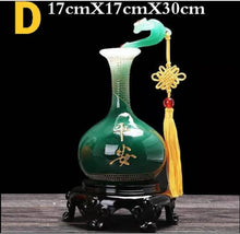 Load image into Gallery viewer, Chinese Feng Shui Lucky Wealth Ruyi Vase Home/Office Decor Sculpture Craft Living Room TV Cabinet Fortune Ornament Housewarming Gift