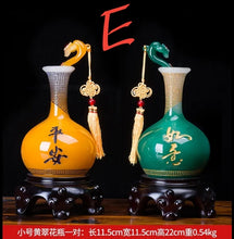 Load image into Gallery viewer, Chinese Feng Shui Lucky Wealth Ruyi Vase Home/Office Decor Sculpture Craft Living Room TV Cabinet Fortune Ornament Housewarming Gift