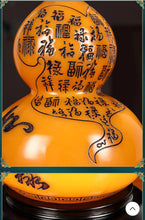 Load image into Gallery viewer, A Pair of Chinese Feng Shui Lucky Wealth Ruyi Gourd Home/Office Decor Sculpture Craft Living Room TV Cabinet Fortune Ornament Housewarming Gift