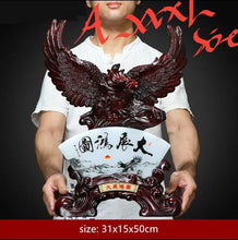 Load image into Gallery viewer, Chinese Feng Shui Lucky Wealth Eagle Home/Office Decor Sculpture Craft Living Room TV Cabinet Fortune Ornament Housewarming Gift