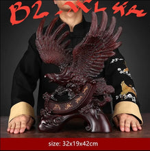 Load image into Gallery viewer, Chinese Feng Shui Lucky Wealth Eagle Home/Office Decor Sculpture Craft Living Room TV Cabinet Fortune Ornament Housewarming Gift