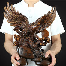 Load image into Gallery viewer, Chinese Feng Shui Lucky Wealth Eagle Home/Office Decor Sculpture Craft Living Room TV Cabinet Fortune Ornament Housewarming Gift