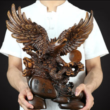 Load image into Gallery viewer, Chinese Feng Shui Lucky Wealth Eagle Home/Office Decor Sculpture Craft Living Room TV Cabinet Fortune Ornament Housewarming Gift
