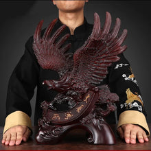 Load image into Gallery viewer, Chinese Feng Shui Lucky Wealth Eagle Home/Office Decor Sculpture Craft Living Room TV Cabinet Fortune Ornament Housewarming Gift