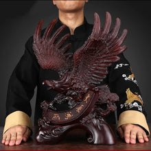 Load image into Gallery viewer, Chinese Feng Shui Lucky Wealth Eagle Home/Office Decor Sculpture Craft Living Room TV Cabinet Fortune Ornament Housewarming Gift