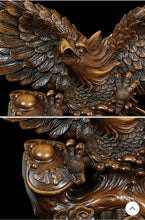 Load image into Gallery viewer, Chinese Feng Shui Lucky Wealth Eagle Home/Office Decor Sculpture Craft Living Room TV Cabinet Fortune Ornament Housewarming Gift