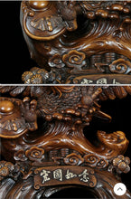 Load image into Gallery viewer, Chinese Feng Shui Lucky Wealth Eagle Home/Office Decor Sculpture Craft Living Room TV Cabinet Fortune Ornament Housewarming Gift
